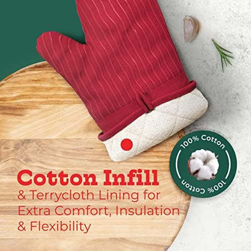 Big Red House Silicone Oven Mitts Set