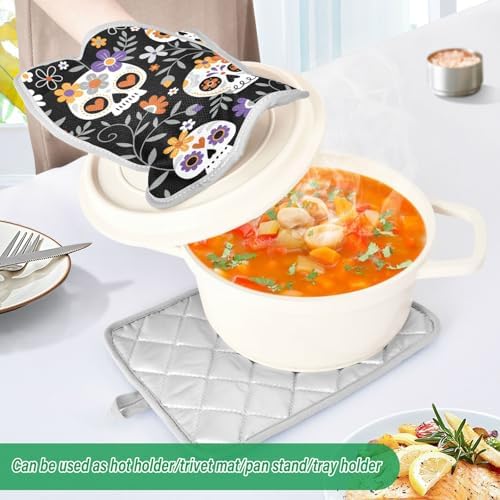 Two-Piece Halloween Potholders for Kitchen Dynamics