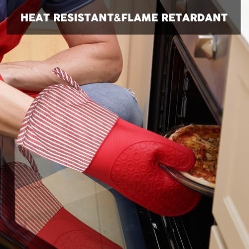 Mijo Tex Heat-Resistant Silicone Oven Mitts