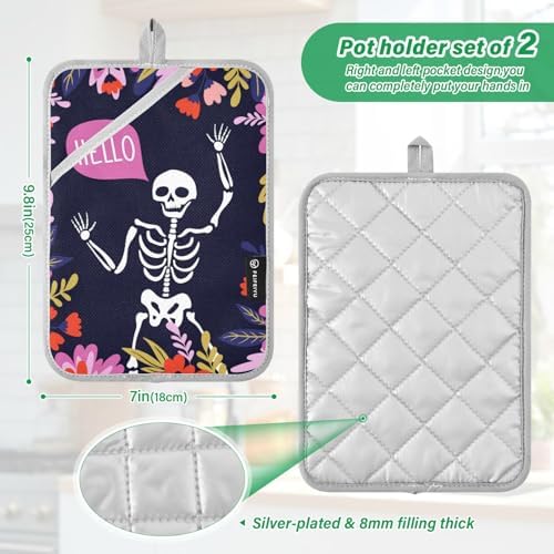 DistinctSkeleton Pot Holder Set