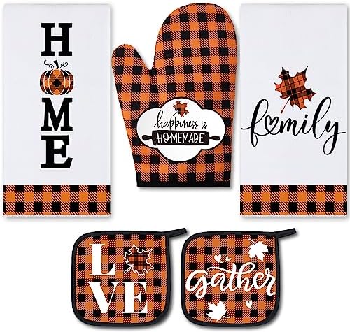 Festive Thanksgiving Buffalo Plaid Set