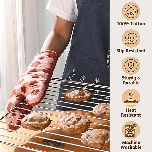 Folkulture Heat-Resistant Silicone Oven Mitred Pair 12 x 55