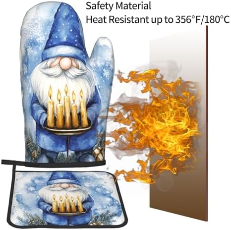 Gjieliness Hanukkah Gnome Oven Mitts Set