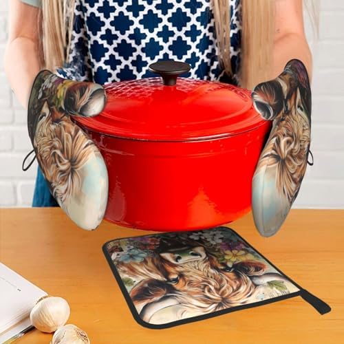 Heat-Resistant Oven Mitts
