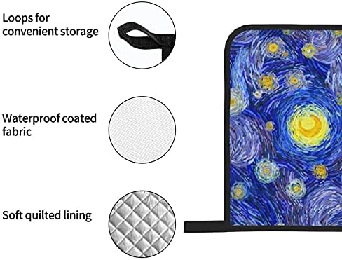 Safe Oven Mitt Set - Non-Slip Heat-Resistant for BBQ and Cooking