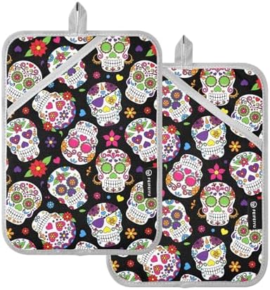 Festive Halloween Potholders 2-Pack - Abundant Use in the Kitchen