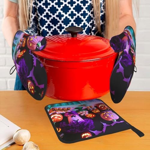 Halloween Party Oven Mitts Pot Holders