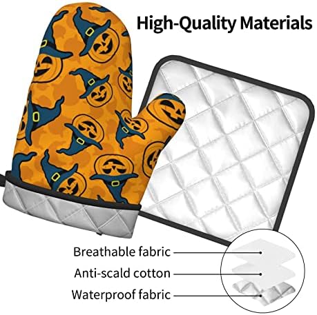 Halloween Heat-Resistant pumpkin Pot Holders Oven Mitts