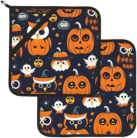 Halloween Owl Ghost Pumpkins