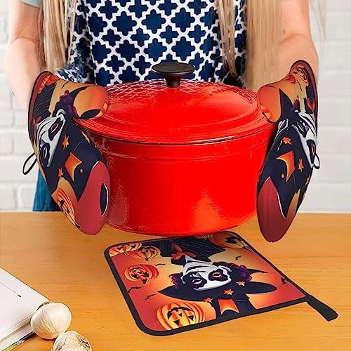 Happy Halloween esteems Oven Mitts Pot Holders Sets