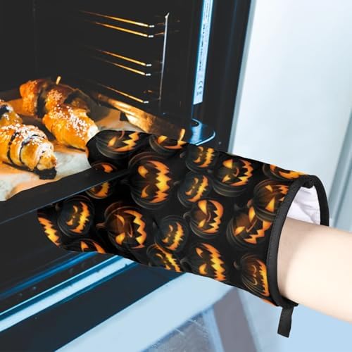 Halloween Wanted Oven Mitts P_lhs Set With 2 Cookware Protectors