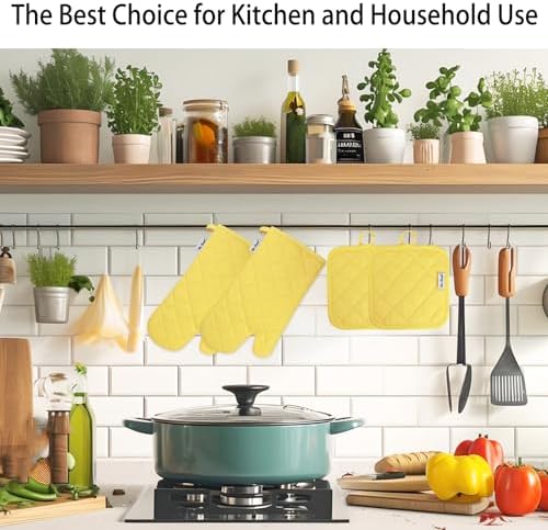Win Change 6 Piece Oven Mitts and Pot Holders Set