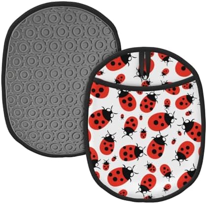 Wont-Ignore Spring silicone oven mitt set for Kitchen