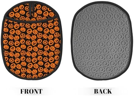 Two-Pack Halloween Silicone Potholders Heat-Resistant Non-Slip Pumpkins Flash
