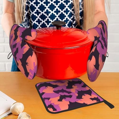 Radical Halloween Bat Oven Mitts