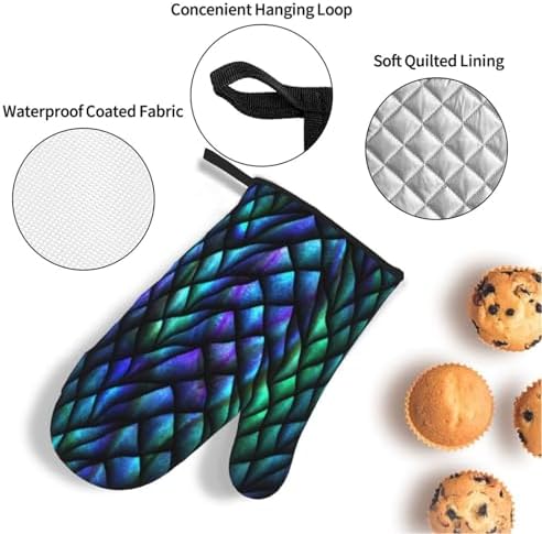 WAWOWA Oven Mitts and Potholders Set of 4