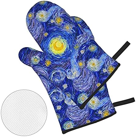 Safe Oven Mitt Set - Non-Slip Heat-Resistant for BBQ and Cooking