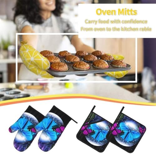 Beautiful Butterfly2 Printed Oven Mitts and Pot Holders