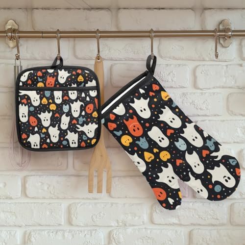 Halloween Party Ghost Oven Mitts
