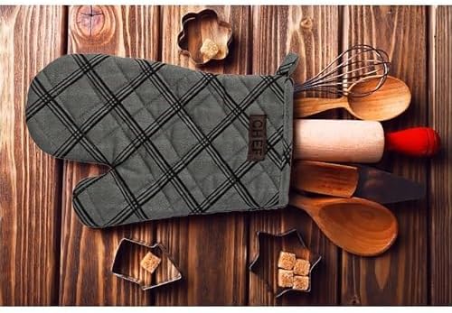 Heat-Resistant Protector 11x7 Inch Cotton Oven Mitt
