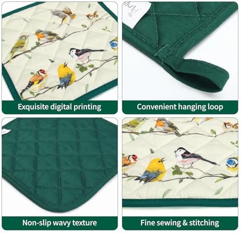 Bird Branch Oven Mitts and Pot Holders