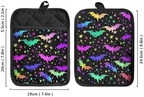 WELLFLYHOM Halloween Potholders with Pockets