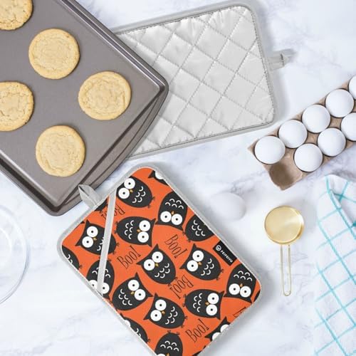 Halloween Cute Owls Potholders Set