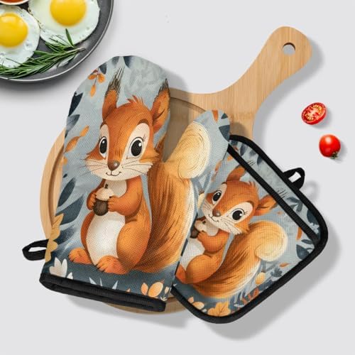 Sleek Oven Mitt Set