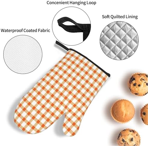 Sketch Art Style Oven Mitts Heat Resistant Pots Cooking Glove Sets