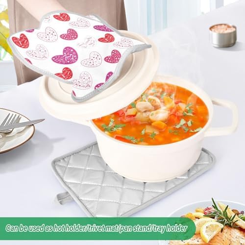 Heart Word Love 2-Pack Pot Holder Set