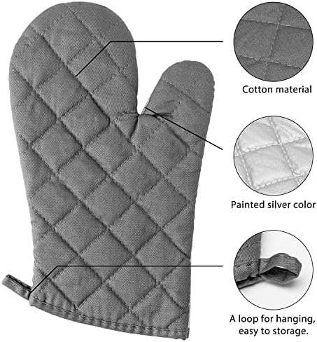 GROBRO7 6-Piece Oven Mitts and Pot Holders Set