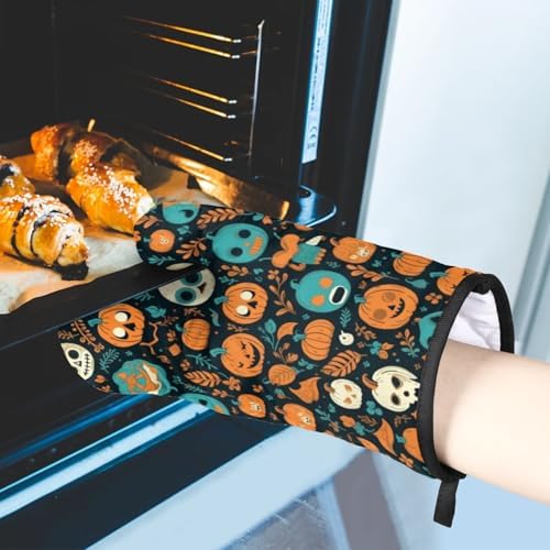 Halloween Ghost Oven Mitt Set