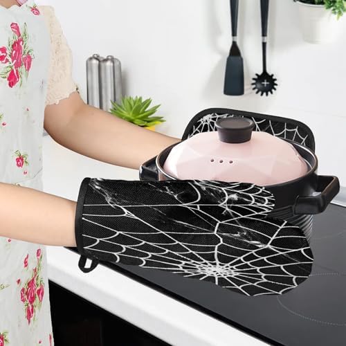 TropicalLife 4Pc Oven Mitts and Pot Holders Set