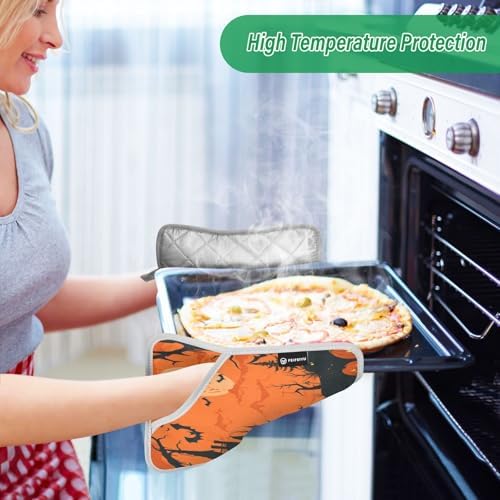 KLUVIO Halloween Potholders Set of 2 Heat Resistant