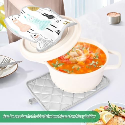 Dxzium Potholder Llama Set 2 - Heat Resistant Kitchen Tools