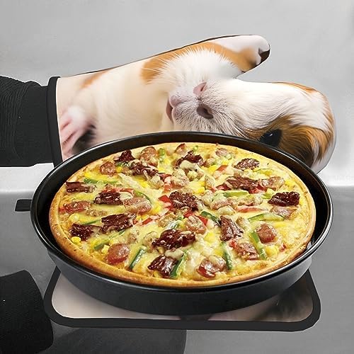 Quopvn Cute Flower Printed Oven Mitts 2pcs Set