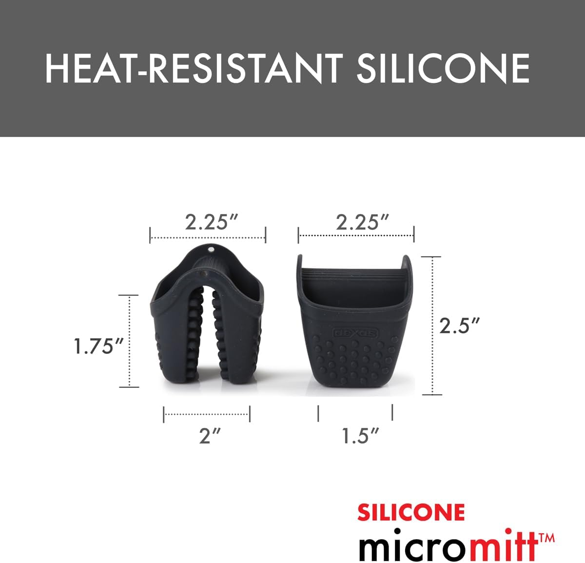 DExas Heat-Resistant Silicone Oven Mitts