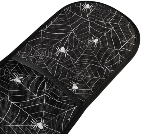 Seasonal Halloween Retro Black White Spider Oven Mitts 88x178 cm 35x7 inch