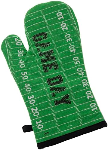 Oven Mitt Pot Holder Set Football Fever