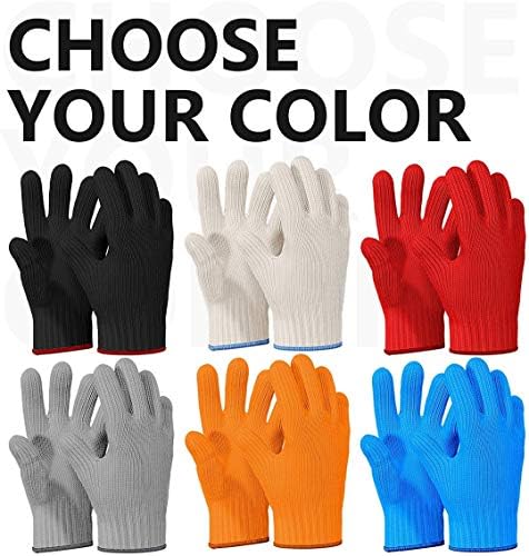 Double Set Heat-Resistant Oven Mitts for Safe Cooking