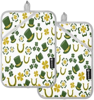 St Patricks Heat-Resistant Oven Mitt Set of 2