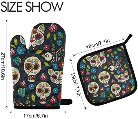 Home Kitchen Halloween Oven Mitts