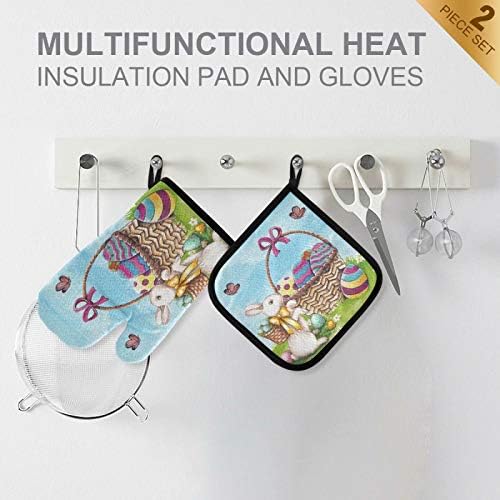 Happy Easter Bunny Oven Mitts