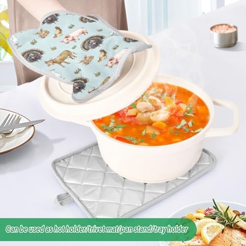 Potholder Set for Baking Heat-Resistant with Durable Design