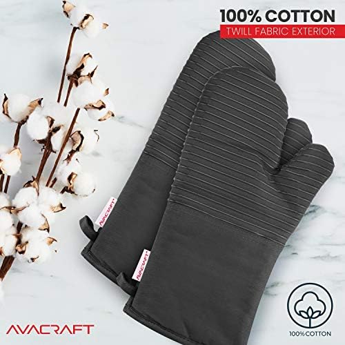 Thick Heat-Resistant Oven Mitts