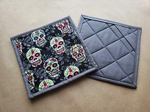 Da de Muertos Potholders Set