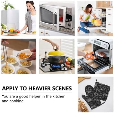 Premium Halloween Horror Oven Mitts for Safe Cooking