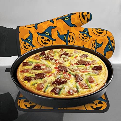 Halloween Heat-Resistant pumpkin Pot Holders Oven Mitts