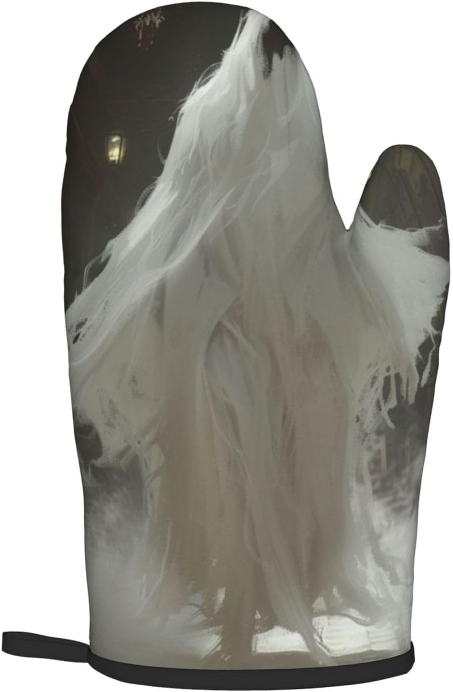 Oven Mitts Set Ghostly Heat Resistant Halloween Decor