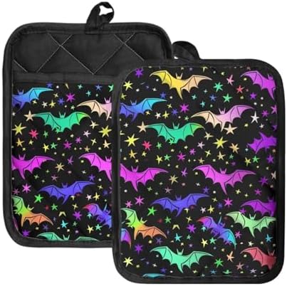 WELLFLYHOM Halloween Potholders with Pockets